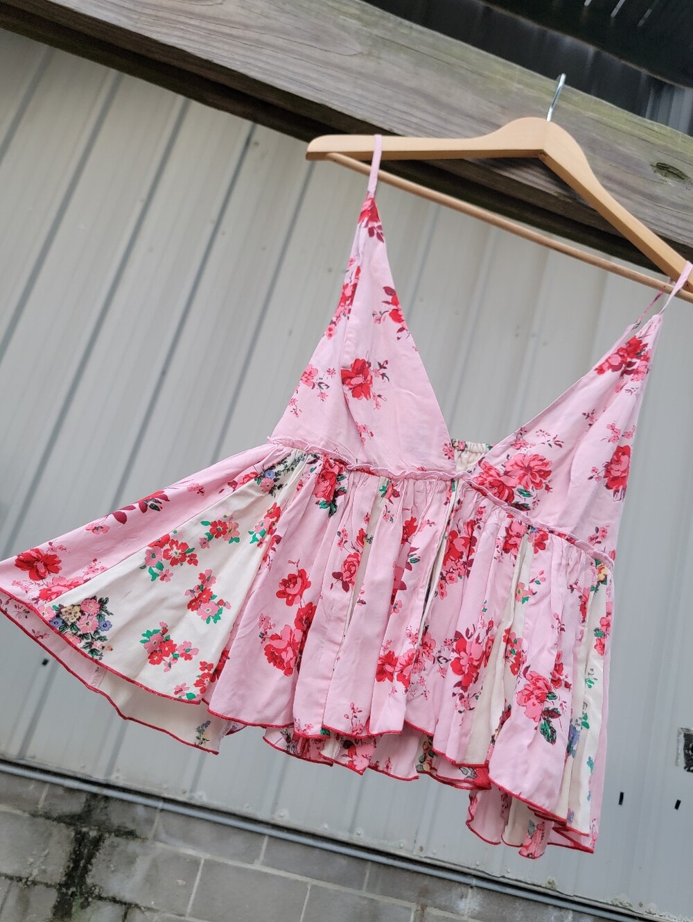 Free People Tillie Babydoll Top Large NWT